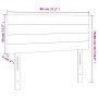 Kopfteil aus dunkelbraunem Stoff, 80 x 5 x 78/88 cm von vidaXL, Kopf- und Fußteile - Ref: Foro24-346105, Preis: 30,37 €, Raba...