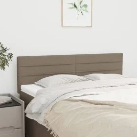 Headboards 2 units taupe gray fabric 72x5x78/88 cm by vidaXL, Headboards and footboards - Ref: Foro24-346148, Price: 63,85 €,...