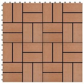 Baldosas de porche WPC 30x30 cm 2 m² marrón 22 unidades de vidaXL, Suelos y moquetas - Ref: Foro24-277806, Precio: 112,40 €, ...