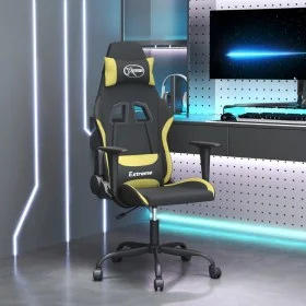 Silla gaming de masaje tela negro y verde claro de vidaXL, Sillones para videojuegos - Ref: Foro24-345475, Precio: 104,19 €, ...