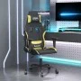 Massage-Gaming-Stuhl aus schwarzem und hellgrünem Stoff von vidaXL, Gaming-Stühle - Ref: Foro24-345475, Preis: 105,79 €, Raba...