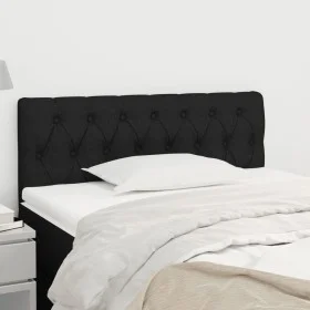 Black fabric headboard 90x7x78/88 cm by vidaXL, Headboards and footboards - Ref: Foro24-346314, Price: 42,80 €, Discount: %