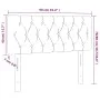 Kopfteil aus schwarzem Stoff, 90 x 7 x 78/88 cm von vidaXL, Kopf- und Fußteile - Ref: Foro24-346314, Preis: 42,80 €, Rabatt: %