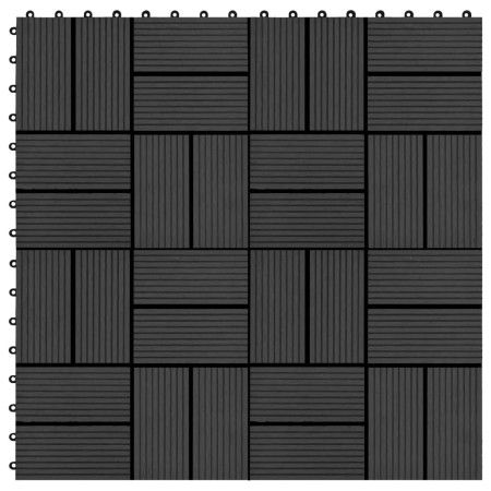 WPC-Verandafliesen 30x30 cm 2 m² schwarz 22 Einheiten von vidaXL, Böden und Teppiche - Ref: Foro24-277808, Preis: 101,11 €, R...