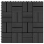 WPC-Verandafliesen 30x30 cm 2 m² schwarz 22 Einheiten von vidaXL, Böden und Teppiche - Ref: Foro24-277808, Preis: 101,11 €, R...