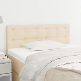 Kopfteil aus cremefarbenem Stoff, 90 x 5 x 78/88 cm von vidaXL, Kopf- und Fußteile - Ref: Foro24-346421, Preis: 40,87 €, Raba...