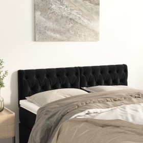 Kopfteile 2 Einheiten aus schwarzem Samt 80x7x78/88 cm von vidaXL, Kopf- und Fußteile - Ref: Foro24-346364, Preis: 82,05 €, R...