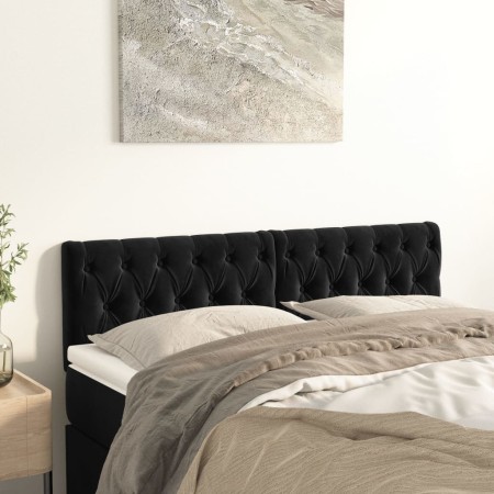 Kopfteile 2 Einheiten aus schwarzem Samt 72x7x78/88 cm von vidaXL, Kopf- und Fußteile - Ref: Foro24-346350, Preis: 79,23 €, R...