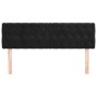 Kopfteile 2 Einheiten aus schwarzem Samt 72x7x78/88 cm von vidaXL, Kopf- und Fußteile - Ref: Foro24-346350, Preis: 79,23 €, R...