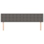 Cabeceros 2 unidades de cuero sintético gris 90x5x78/88cm de vidaXL, Cabeceros y pies de cama - Ref: Foro24-346508, Precio: 7...