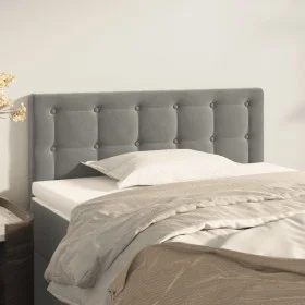 Light gray velvet headboard 80x5x78/88 cm by vidaXL, Headboards and footboards - Ref: Foro24-346410, Price: 30,60 €, Discount: %