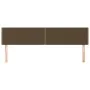 Headboards 2 units of dark brown fabric 100x5x78/88 cm by vidaXL, Headboards and footboards - Ref: Foro24-345987, Price: 40,7...