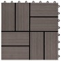 Terrassenfliesen WPC 30x30 cm 2 m² Dunkelbraun 22 Stück von vidaXL, Böden und Teppiche - Ref: Foro24-277810, Preis: 107,73 €,...