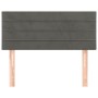 Dunkelgraues Samtkopfteil 80x5x78/88 cm von vidaXL, Kopf- und Fußteile - Ref: Foro24-346111, Preis: 31,94 €, Rabatt: %