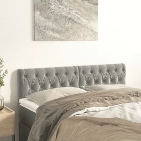 Kopfteile 2 Einheiten aus hellgrauem Samt 80x7x78/88 cm von vidaXL, Kopf- und Fußteile - Ref: Foro24-346362, Preis: 70,98 €, ...