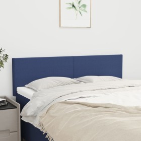 Kopfteile 2 Einheiten aus blauem Stoff 72x5x78/88 cm von vidaXL, Kopf- und Fußteile - Ref: Foro24-345790, Preis: 59,05 €, Rab...