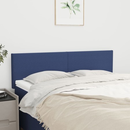 Kopfteile 2 Einheiten aus blauem Stoff 72x5x78/88 cm von vidaXL, Kopf- und Fußteile - Ref: Foro24-345790, Preis: 59,05 €, Rab...