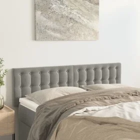 Headboards 2 units light gray velvet 72x5x78/88 cm by vidaXL, Headboards and footboards - Ref: Foro24-346470, Price: 66,24 €,...