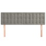 Cabeceros 2 unidades terciopelo gris claro 72x5x78/88 cm de vidaXL, Cabeceros y pies de cama - Ref: Foro24-346470, Precio: 61...