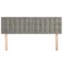 Cabeceros 2 unidades terciopelo gris claro 72x5x78/88 cm de vidaXL, Cabeceros y pies de cama - Ref: Foro24-346470, Precio: 66...