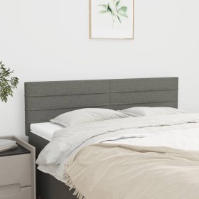 Cabeceros 2 unidades tela gris oscuro 72x5x78/88 cm de vidaXL, Cabeceros y pies de cama - Ref: Foro24-346145, Precio: 52,66 €...