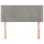 Hellgraues Samtkopfteil 100x5x78/88 cm von vidaXL, Kopf- und Fußteile - Ref: Foro24-345918, Preis: 27,81 €, Rabatt: %