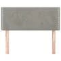 Hellgraues Samtkopfteil 100x5x78/88 cm von vidaXL, Kopf- und Fußteile - Ref: Foro24-345918, Preis: 27,53 €, Rabatt: %