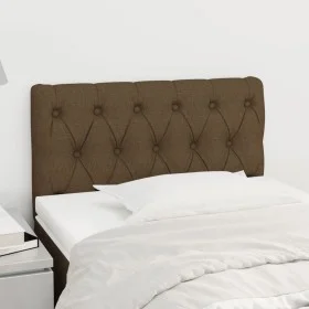 Cabecero de tela marrón oscuro 80x7x78/88 cm de vidaXL, Cabeceros y pies de cama - Ref: Foro24-346301, Precio: 39,94 €, Descu...