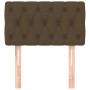 Kopfteil aus dunkelbraunem Stoff, 80x7x78/88 cm von vidaXL, Kopf- und Fußteile - Ref: Foro24-346301, Preis: 40,49 €, Rabatt: %