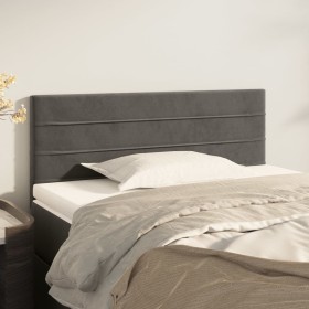 Dunkelgraues Samtkopfteil 100x5x78/88 cm von vidaXL, Kopf- und Fußteile - Ref: Foro24-346139, Preis: 35,80 €, Rabatt: %