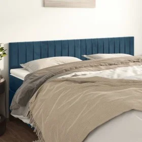 Kopfteile 2 Einheiten aus dunkelblauem Samt 90x5x78/88 cm von vidaXL, Kopf- und Fußteile - Ref: Foro24-346282, Preis: 69,42 €...