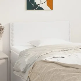 Kopfteil aus weißem Kunstleder, 90 x 5 x 78/88 cm von vidaXL, Kopf- und Fußteile - Ref: Foro24-345893, Preis: 42,73 €, Rabatt: %