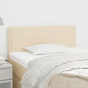 Cream fabric headboard 90x5x78/88 cm by vidaXL, Headboards and footboards - Ref: Foro24-345889, Price: 39,43 €, Discount: %