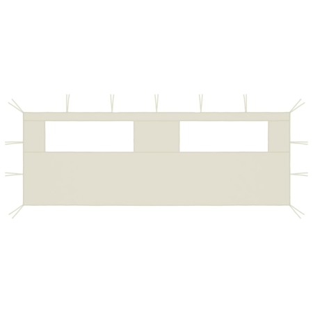Gazebo side wall with cream windows 6x2 m by vidaXL, Accessories for pavilions and gazebos - Ref: Foro24-3070413, Price: 27,1...