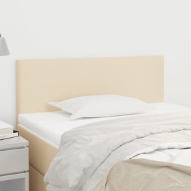 Kopfteil aus cremefarbenem Stoff, 100 x 5 x 78/88 cm von vidaXL, Kopf- und Fußteile - Ref: Foro24-345769, Preis: 34,19 €, Rab...