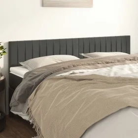 Kopfteile 2 Einheiten aus dunkelgrauem Samt 80x5x78/88 cm von vidaXL, Kopf- und Fußteile - Ref: Foro24-346265, Preis: 58,96 €...