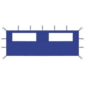 Seitenwand des Pavillons mit blauen Fenstern 6x2 m von vidaXL, Zubehör für Pavillons und Pavillons - Ref: Foro24-3070414, Pre...