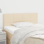 Kopfteil aus cremefarbenem Stoff, 100 x 5 x 78/88 cm von vidaXL, Kopf- und Fußteile - Ref: Foro24-346037, Preis: 41,48 €, Rab...