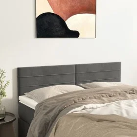 Headboards 2 units dark gray velvet 72x5x78/88 cm by vidaXL, Headboards and footboards - Ref: Foro24-346153, Price: 51,09 €, ...