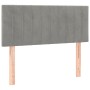 Hellgraues Samtkopfteil 90x5x78/88 cm von vidaXL, Kopf- und Fußteile - Ref: Foro24-346222, Preis: 44,89 €, Rabatt: %