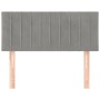 Hellgraues Samtkopfteil 90x5x78/88 cm von vidaXL, Kopf- und Fußteile - Ref: Foro24-346222, Preis: 44,89 €, Rabatt: %