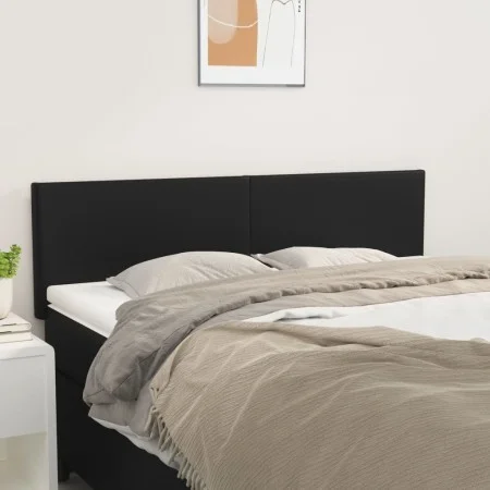 Headboards 2 units black synthetic leather 72x5x78/88 cm by vidaXL, Headboards and footboards - Ref: Foro24-345792, Price: 56...
