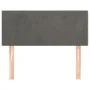 Cabecero de terciopelo gris oscuro 80x5x78/88 cm de vidaXL, Cabeceros y pies de cama - Ref: Foro24-345739, Precio: 31,77 €, D...