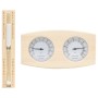 Hygrothermograph und Sanduhr für die Sauna 2 in 1 aus Kiefernholz von vidaXL, Saunazubehör - Ref: Foro24-51686, Preis: 32,61 ...