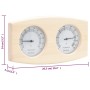 Hygrothermograph und Sanduhr für die Sauna 2 in 1 aus Kiefernholz von vidaXL, Saunazubehör - Ref: Foro24-51686, Preis: 32,61 ...