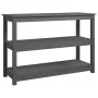 Gray solid pine wood console table 110x40x74 cm by vidaXL, Side tables - Ref: Foro24-821666, Price: 108,31 €, Discount: %