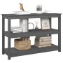 Gray solid pine wood console table 110x40x74 cm by vidaXL, Side tables - Ref: Foro24-821666, Price: 108,31 €, Discount: %