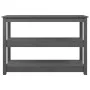 Gray solid pine wood console table 110x40x74 cm by vidaXL, Side tables - Ref: Foro24-821666, Price: 108,31 €, Discount: %