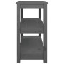 Gray solid pine wood console table 110x40x74 cm by vidaXL, Side tables - Ref: Foro24-821666, Price: 109,72 €, Discount: %