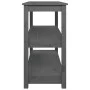 Gray solid pine wood console table 110x40x74 cm by vidaXL, Side tables - Ref: Foro24-821666, Price: 108,31 €, Discount: %